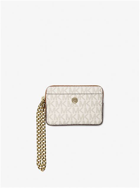 michael kors medium logo chain card case|michael kors chain card case.